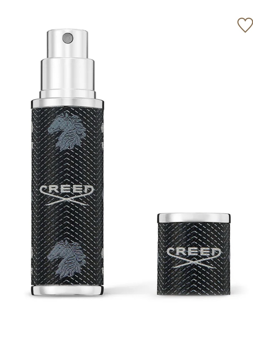 Creed Black Textured Travel Spray Atomizer